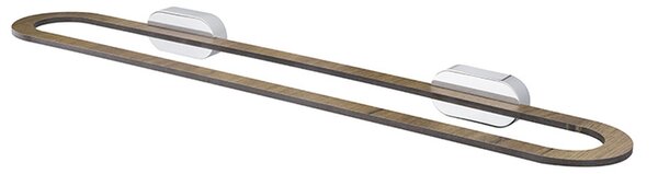 BISK Erga Bergen, suport pentru prosoape 600 mm, maro-crom, ERG-07956
