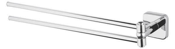 BISK Erga Forte, suport pentru prosoape pivotant cu 2 brate 470 mm, crom, ERG-06845