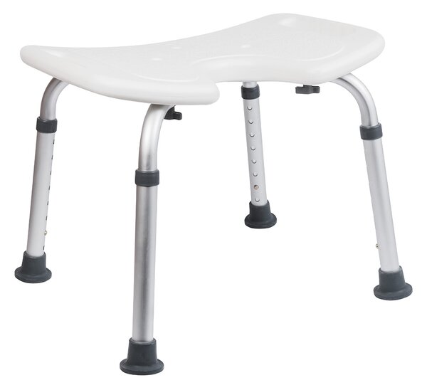 BISK Erga Handicap "PRO", scaun de duș dreptunghiular 485x465x535 mm, alb, ERG-07640
