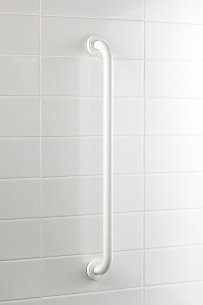 BISK Erga HANDICAP "PRO", mâner drept 600mm, 25mm, alb, ERG-04782