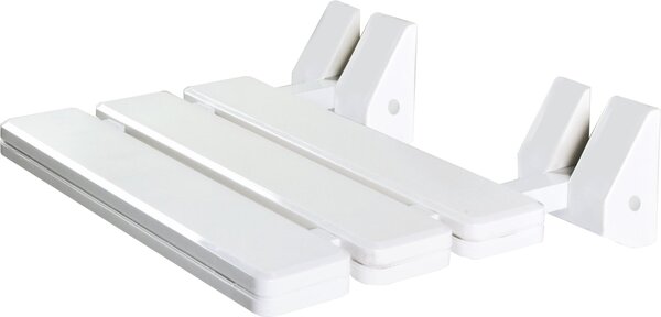 BISK Erga Handicap PRO, scaun de duș montat pe perete cu rabatabil 320x328 mm, alb, ERG-07623