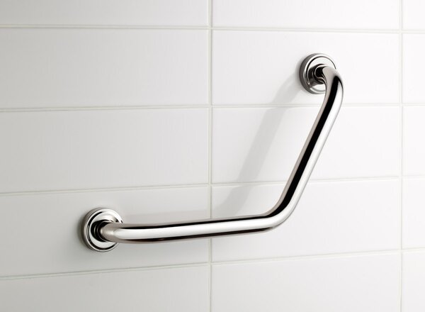 BISK Erga HANDICAP "PRO", mâner curbat 220x220 mm, 25mm, crom, ERG-04777