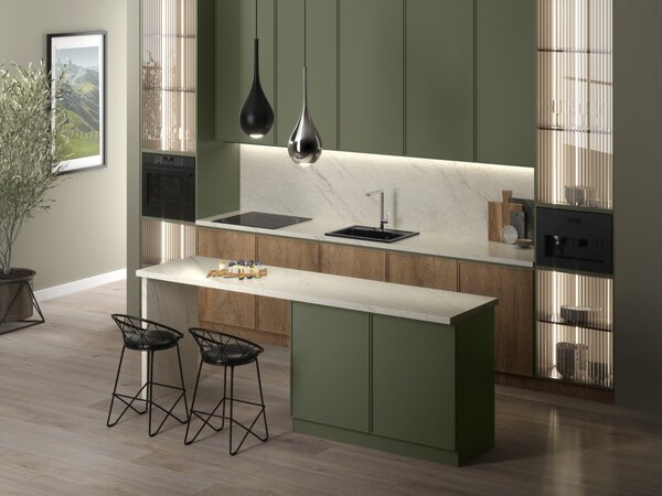 F-Design Avanza, baterie pentru chiuvetă de sine stătătoare, crom lucios, FD1-A10-4-11