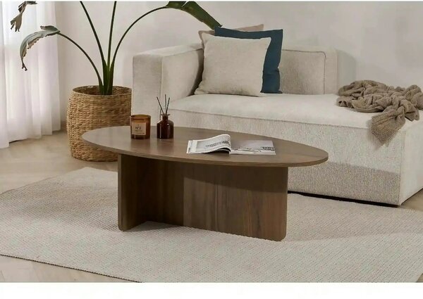 Masuta cafea ORBA, nuc, PAL, 120x65x40 cm