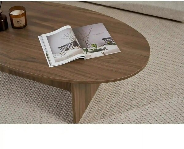 Masuta cafea ORBA, nuc, PAL, 120x65x40 cm