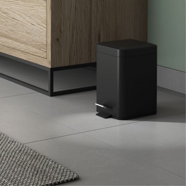 Gedy Gedy, ARGENTA Coș de gunoi 3l, Soft Close, negru mat, 220914