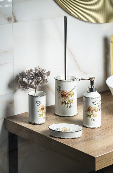 Gedy Gedy, CLOTHILDE perie de toaletă în picioare, ceramică, CI3302