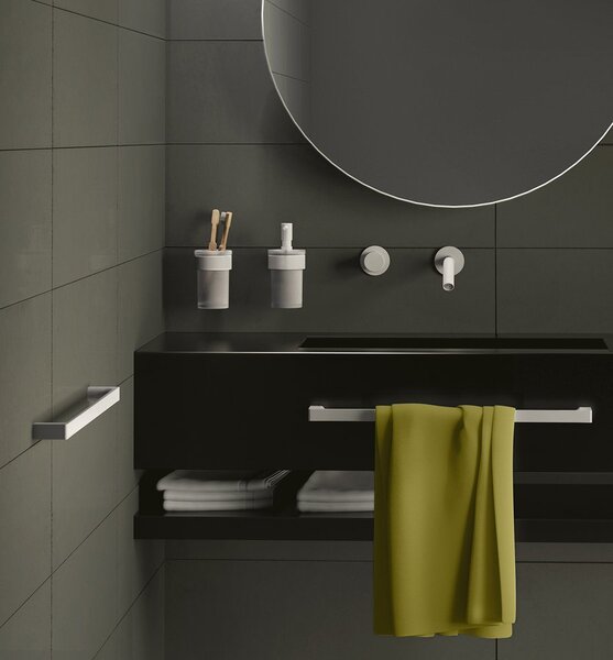 Gedy Gedy, perie WC suspendata PIRENEI, sticla lapte, crom, PI330313