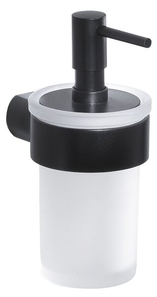 Gedy Gedy, dozator de sapun PIRENEI, sticla neagra mat/lapte, PI8114