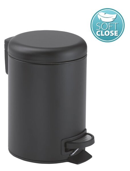 Gedy Gedy, POTTY Coș de gunoi 5l, Soft Close, negru mat, 330914