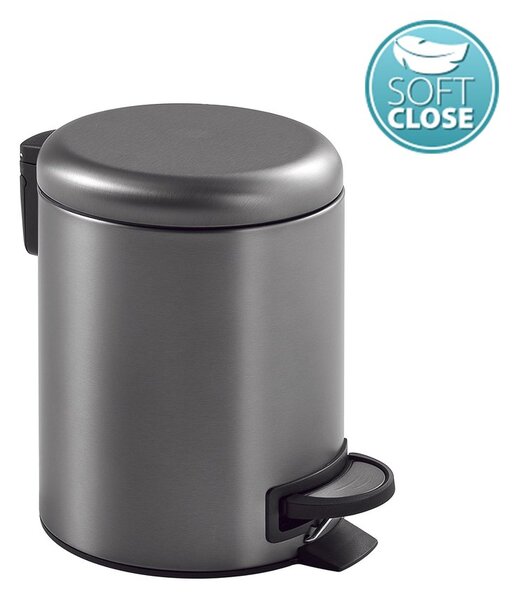 Gedy Gedy, POTTY coș de gunoi 3l, Soft Close, grafit, 320981