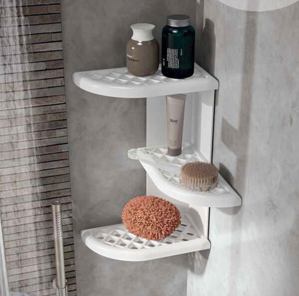 Aqualine Aqualine, Stand cu suport pentru prosoape, alb, MM31