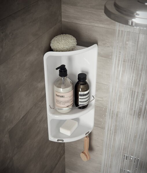 Aqualine Aqualine, Stand cu suport pentru prosoape, alb, MM31