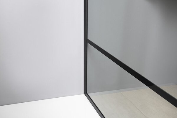 Gelco Gelco, paravan de dus CURE BLACK 700 mm, sticla transparenta, CB70