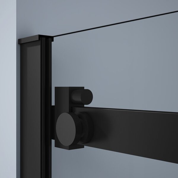 Gelco Gelco, paravan de duș dreptunghiular DRAGON BLACK 1100x800mm varianta L/P, GD4611B-01