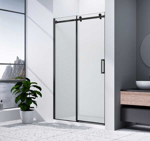 Gelco Gelco, paravan de duș dreptunghiular DRAGON BLACK 1100x800mm varianta L/P, GD4611B-01