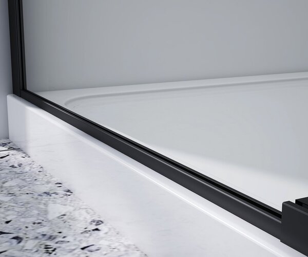 Gelco Gelco, paravan de duș dreptunghiular DRAGON BLACK 1100x800mm varianta L/P, GD4611B-01