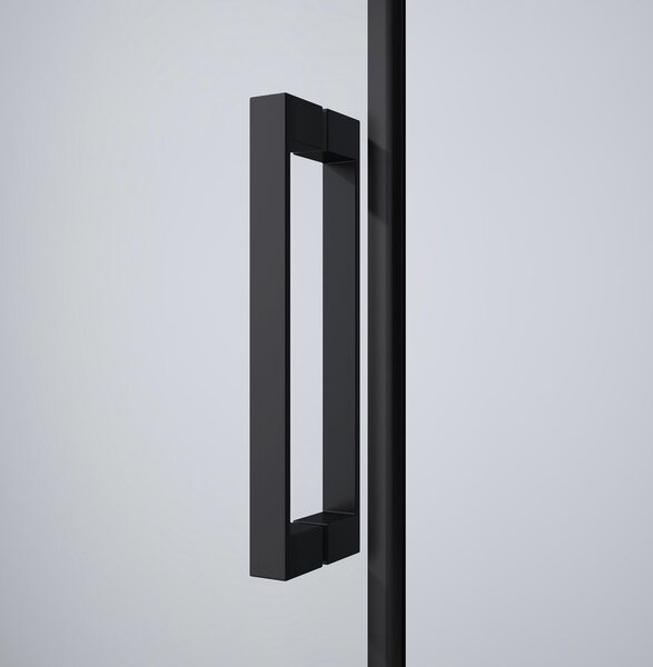 Gelco Gelco, paravan de duș dreptunghiular DRAGON BLACK 1100x800mm varianta L/P, GD4611B-01