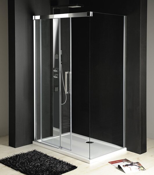 Gelco Gelco, Paravan de duș dreptunghiular Fondura 1100x1000mm varianta L/P, GF5011GF5001