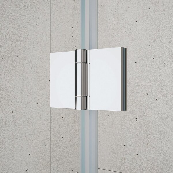 Gelco Gelco, usa de dus plianta LORO pentru intrare colt 700 mm, sticla transparenta, GN4770