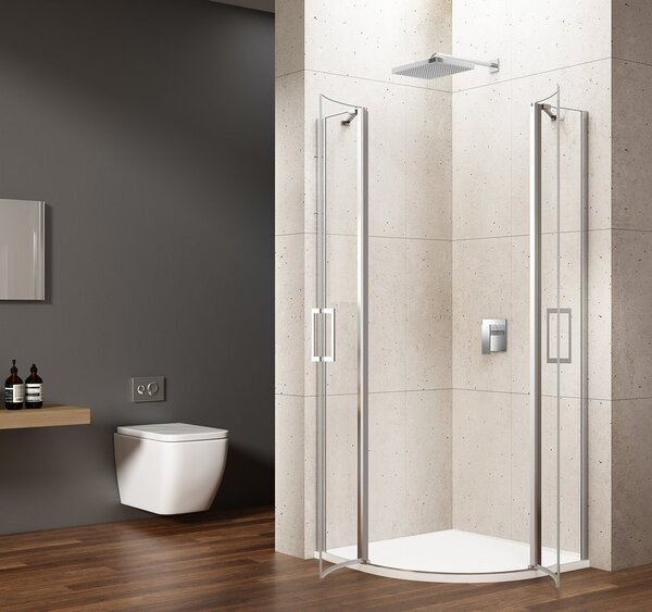 Gelco Gelco, paravan de duș pătrat LORO 900x900mm, sticlă transparentă, dreapta, GN5590