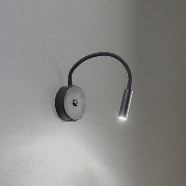 TK Lighting Aplică de perete Lagos USB, 27 cm, negru, lampă citit, G9, Negru, dormitor, Metal, Modern, Soclu de perete jos