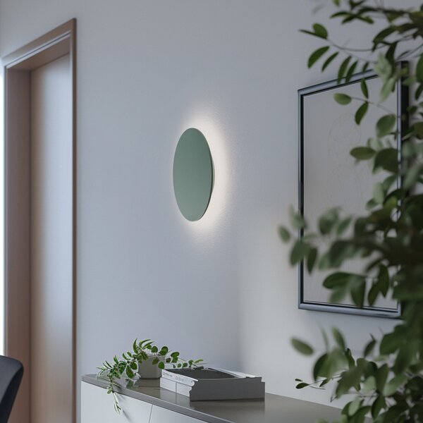 Argon Aplică de perete LED Orios Plus, verde, Ø 30 cm, oțel, Verde, Camera de zi / sufragerie, Metal, Modern