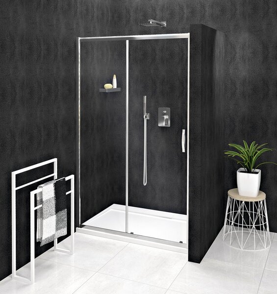 Gelco Gelco, SIGMA SIMPLY paravan de duș dreptunghiular ușă pivotant 900x700mm varianta L/P, sticlă cărămidă, GS3899GS4370