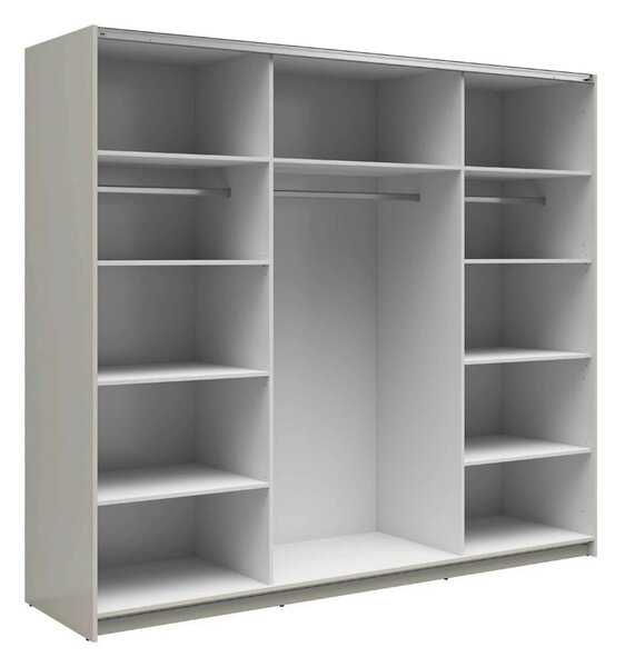 Dressing TETRIX, casmir, PAL, cu 2 usi si oglinzi, 220x60x196 cm