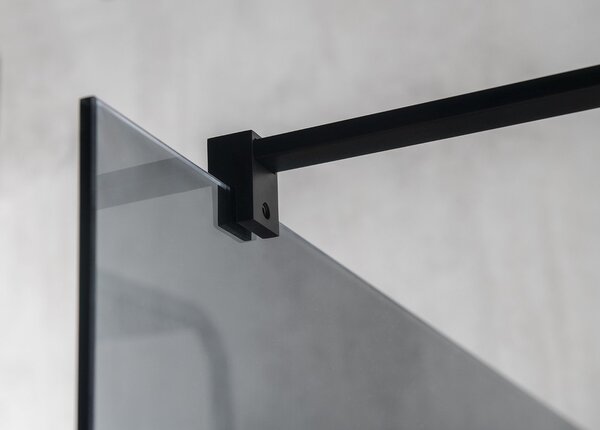 Gelco Gelco, VARIO BLACK paravan de duș dintr-o bucată pentru montaj pe perete, sticlă mată, 1100 mm, GX1411GX1014