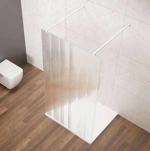 Gelco Gelco, paravan de duș dintr-o singură bucată VARIO WHITE pentru spațiu, sticlă nordică, 700 mm, GX1570-03