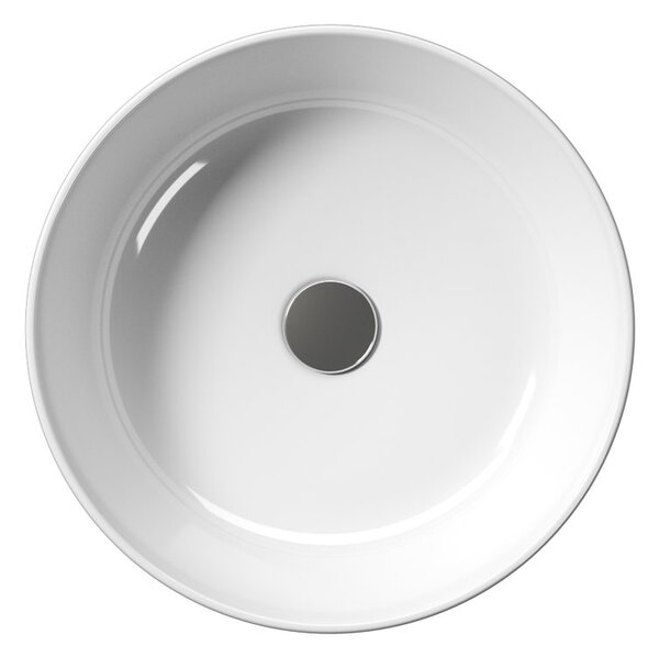 GSI KUBE X, chiuveta blat ceramica 45 cm, alb ExtraGlaze, 942711