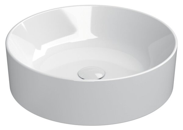 GSI KUBE X, chiuveta blat ceramica 45 cm, alb ExtraGlaze, 942711