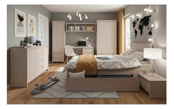 Raft KASPIAN, casmir, PAL laminat, 144x31x40 cm