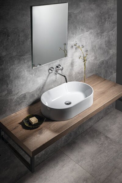 GSI GSI, Chiuvetă de blat ceramică KUBE X, diametru 40 cm, ExtraGlaze alb, 942611
