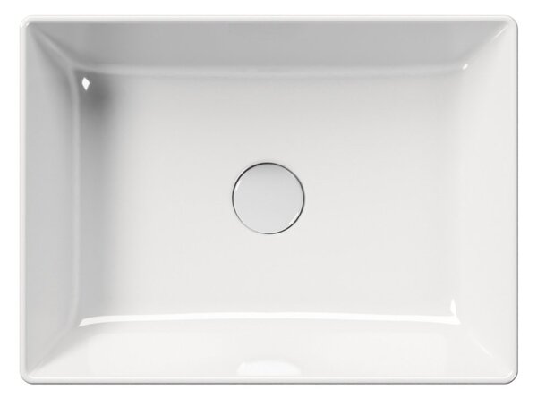 GSI GSI, chiuveta blat ceramica KUBE X 50x37 cm, alb ExtraGlaze, 942911