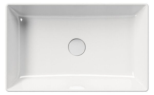 GSI GSI, chiuveta blat ceramica KUBE X 60x37 cm, alb ExtraGlaze, 945311
