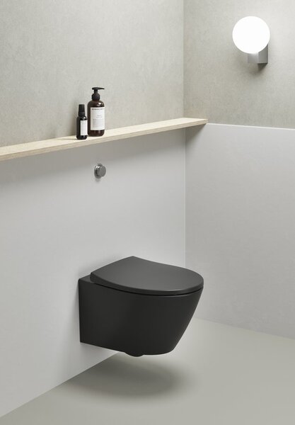 GSI Scaun WC GSI, MODO, Soft Close, negru mat, MS98C26