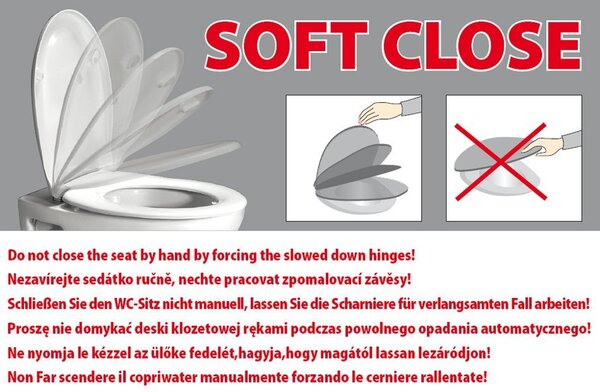 Kerasan Kerasan, scaun WALDORF, Soft Close, negru mat/crom, 418831