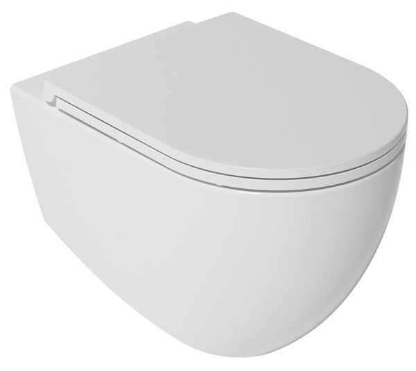 Isvea ISVEA, Scaun WC INFINITY SLIM, Easy Take, Soft Close, alb, 40KF0200I-S