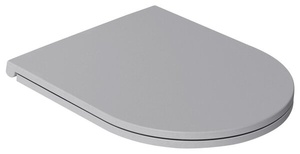 Isvea Isvea, scaun WC INFINITY SLIM, Easy Take, Soft Close, gri piatra, 40KF0547I-S
