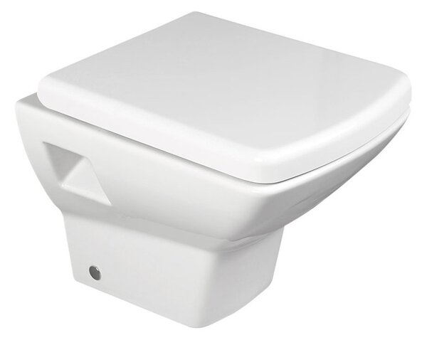 Isvea Isvea, scaun toaleta SOLUZIONE, Soft Close, alb (Purity), 40S30700I