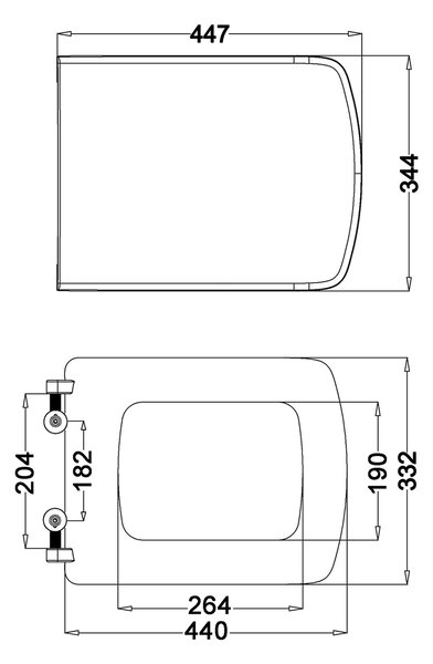 Isvea Isvea, scaun toaleta SOLUZIONE, Soft Close, alb (Purity), 40S30700I