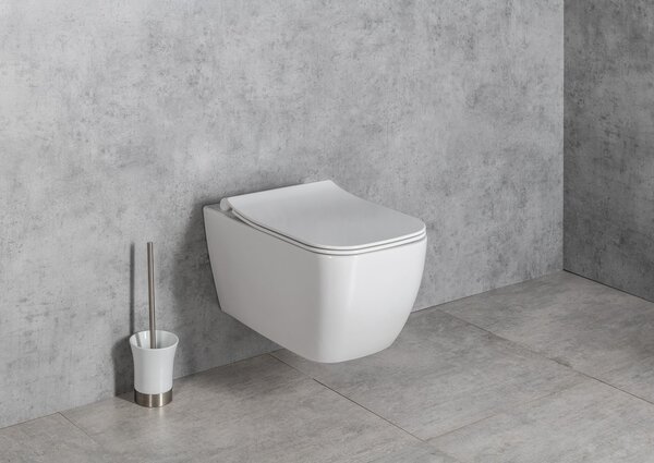Isvea Capac WC Isvea, VEA SLIM, închidere silențioasă, Easy Take, alb, 40Z10200I-S
