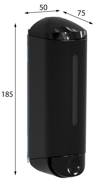MARPLAST MARPLAST, SHOWER MEDIUM dozator de sapun lichid 250ml, negru, A94703
