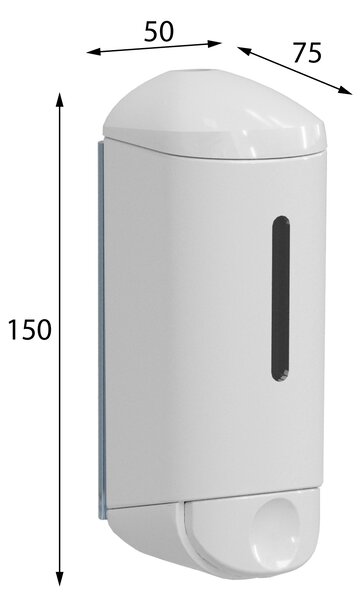 MARPLAST MARPLAST, SHOWER SMALL dozator de sapun lichid 170ml, alb, A94501