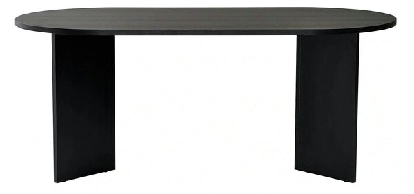Masa SABLIN, negru, PAL laminat, 180x90x75 cm