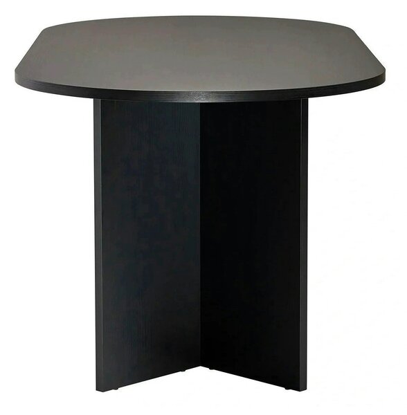 Masa SABLIN, negru, PAL laminat, 180x90x75 cm