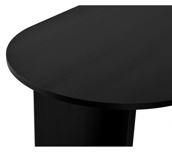 Masa SABLIN, negru, PAL laminat, 180x90x75 cm