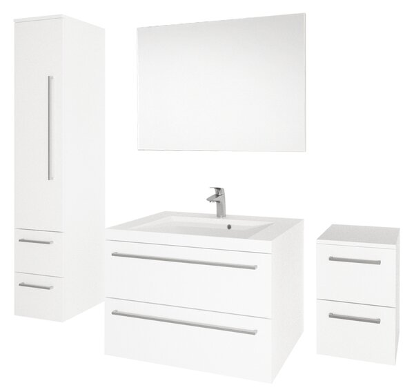 Mereo Mereo, dulap de baie superior Bino, 63 cm, dreapta, alb, alb/stejar, MER-CN666